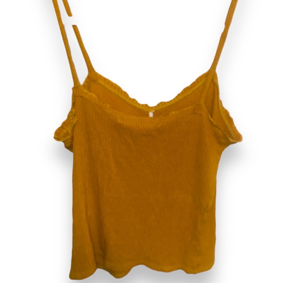 UO URBAN OUTFITTERS PROJECT SOCIAL T Mustard Yellow Rib Knit Cami Medium - Picture 3 of 6